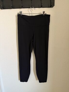 Athleta Sun Salutation Die Cut High-Waist Black Yoga Leggings